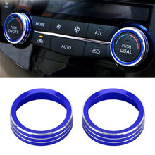 Load image into Gallery viewer, 2 PCS Car Metal Air Conditioner Knob Case for Nissan X-TRAIL, For Nissan X-TRAIL (Blue), For Nissan X-TRAIL (Red), For Nissan X-TRAIL (Silver)
