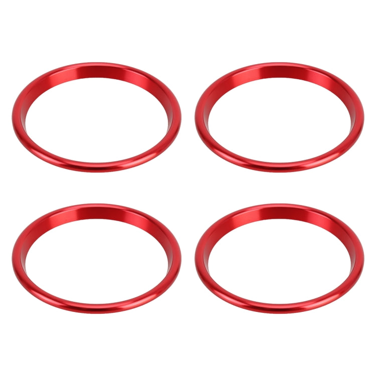 4 PCS Car Metal Air Outlet Decorative Outside Ring for Audi A3 / S3 / Q2L, For Audi A3 / S3 / Q2L