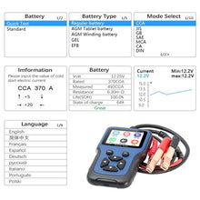 Load image into Gallery viewer, V311B Car 12V Handheld Battery Tester, V311B