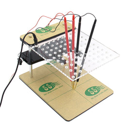 Car LED BDM Frame Holder BDM ECU Brush Test Stand with 4 Probe Pens, US Plug, BDM ECU Brush Test Stand