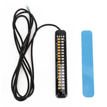 Load image into Gallery viewer, 105mm DC12-24V / 1.6W Motorcycle LED Dynamic Blinker Side Lights Flowing Water Brake Lamp Turn Signal Light, Cable Length: 1m, 105mm