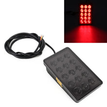 Load image into Gallery viewer, DC12V 1W Car Square Highlight Brake Lights Reversing Light with 15LEDs SMD-3528, Square (Black), Square (Red), Square (Transparent)