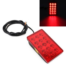 Load image into Gallery viewer, DC12V 1W Car Square Highlight Brake Lights Reversing Light with 15LEDs SMD-3528, Square (Black), Square (Red), Square (Transparent)