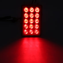 Load image into Gallery viewer, DC12V 1W Car Square Highlight Brake Lights Reversing Light with 15LEDs SMD-3528, Square (Black), Square (Red), Square (Transparent)