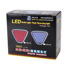 Load image into Gallery viewer, DC12V 1W Car Triangle Highlight Brake Lights Reversing Light with 20LEDs SMD-3528, Triangle (Black), Triangle (Red), Triangle (Transparent)