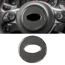 Load image into Gallery viewer, Car Carbon Fiber Steering Wheel Decorative Sticker for Subaru BRZ 2013-2017, Left and Right Drive Universal, Steering Wheel for Subaru BRZ