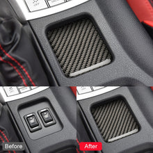 Load image into Gallery viewer, Car Carbon Fiber Seat Heating Panel Decorative Sticker for Subaru BRZ / Toyota 86 2013-2019, Left and Right Drive Universal without Hole, Seat Heating Panel