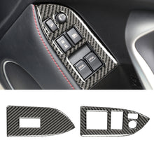 Load image into Gallery viewer, Car Carbon Fiber Window Glass Lifting Panel Decorative Sticker for Subaru BRZ / Toyota 86 2013-2017, Right Drive, Lifting Panel, Right Drive