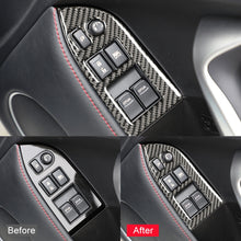 Load image into Gallery viewer, Car Carbon Fiber Window Glass Lifting Panel Decorative Sticker for Subaru BRZ / Toyota 86 2013-2017, Right Drive, Lifting Panel, Right Drive