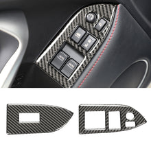 Load image into Gallery viewer, Car Carbon Fiber Window Glass Lifting Panel Decorative Sticker for Subaru BRZ / Toyota 86 2013-2017, Left Drive, Lifting Panel, Left Drive