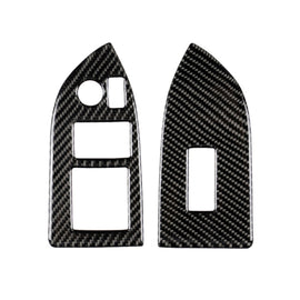 Car Carbon Fiber Window Glass Lifting Panel Decorative Sticker for Subaru BRZ / Toyota 86 2013-2017, Left Drive, Lifting Panel, Left Drive