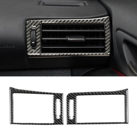 Car Carbon Fiber Left and Rght Air Outlet Decorative Sticker for Lexus IS250 2013-, Left Drive, Left and Rght Air Outlet