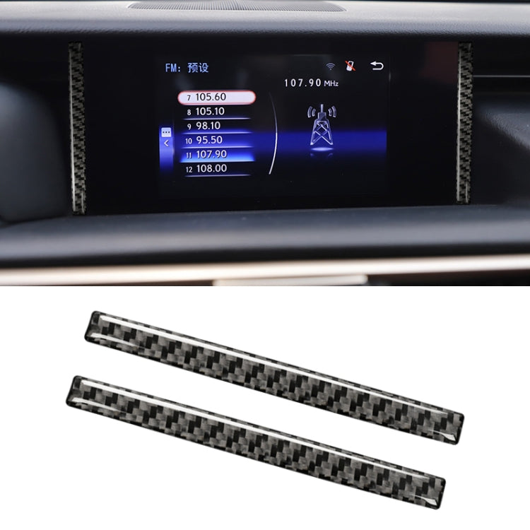 Car Carbon Fiber Navigation Decorative Sticker for Lexus IS250 2013-, Left Drive, Navigation