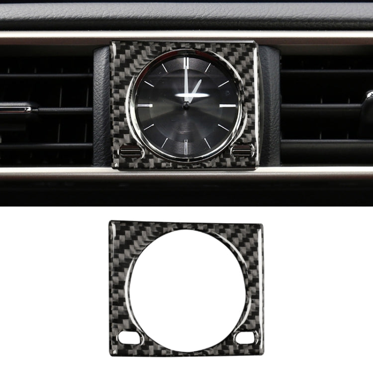 Car Carbon Fiber Clock Box Decorative Sticker for Lexus IS250 2013-, Left Drive, Clock Box