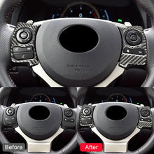 Load image into Gallery viewer, Car Carbon Fiber Steering Wheel Button Decorative Sticker for Lexus IS250 NX200 200t 300h 13-, Left Drive C Style, Steering Wheel Button C Style