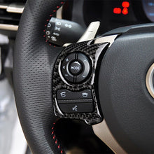 Load image into Gallery viewer, Car Carbon Fiber Steering Wheel Button Decorative Sticker for Lexus IS250 NX200 200t 300h 13-, Left Drive C Style, Steering Wheel Button C Style