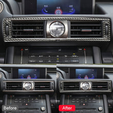Load image into Gallery viewer, Car Carbon Fiber Central Control Air Outlet Decorative Sticker for Lexus IS250 2013-, Left Drive, Central Control Air Outlet