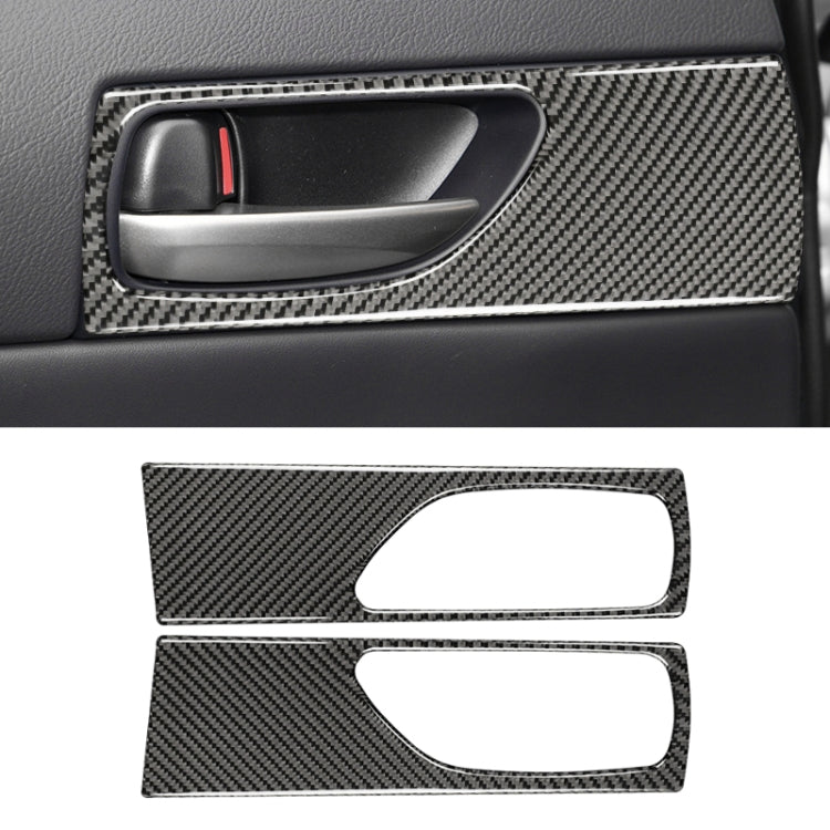 Car Carbon Fiber Rear Door Handle Decorative Sticker for Lexus IS250 2013-, Left Drive, Rear Door Handle