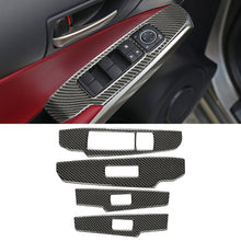Load image into Gallery viewer, Car Carbon Fiber Window Glass Lifting Panel Button Decorative Sticker for Lexus IS250 2013-, Left Drive A Style, Window Glass Lifting A Style