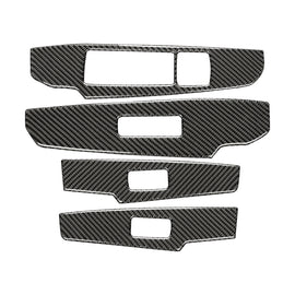 Car Carbon Fiber Window Glass Lifting Panel Button Decorative Sticker for Lexus IS250 2013-, Left Drive A Style, Window Glass Lifting A Style