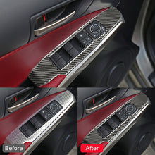 Load image into Gallery viewer, Car Carbon Fiber Window Glass Lifting Panel Button Decorative Sticker for Lexus IS250 2013-, Left Drive A Style, Window Glass Lifting A Style