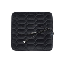 Load image into Gallery viewer, Car USB Seat Heater Cushion Warmer Cover Winter Heated Warm Mat, Style: Square, Square (Black), Square (Coffee), Square (Beige), Square (Red)