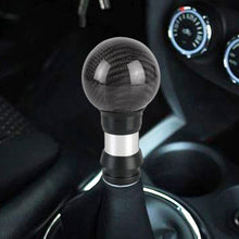 Load image into Gallery viewer, Universal Car Pressable Telescopic Carbon Fiber Gear Head Gear Shift Knob, Length: 9.5cm