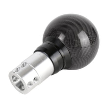 Load image into Gallery viewer, Universal Car Pressable Telescopic Carbon Fiber Gear Head Gear Shift Knob, Length: 9.5cm