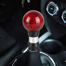 Load image into Gallery viewer, Universal Car Pressable Telescopic Carbon Fiber Gear Head Gear Shift Knob, Length: 9.5cm