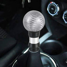 Load image into Gallery viewer, Universal Car Pressable Telescopic Carbon Fiber Gear Head Gear Shift Knob, Length: 9.5cm