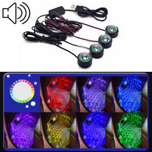 Load image into Gallery viewer, Universal Car  LED Atmosphere Lights Emergency Foot Light Voice Control Version, Voice Control Version