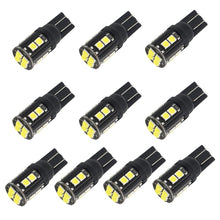 Load image into Gallery viewer, 10 PCS T10/168/194 DC12V / 1W / 6000K / 60LM Car Decoding Clearance Lights with 12LEDs SMD-3030 Lamp Beads, T10/168