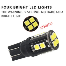 Load image into Gallery viewer, 10 PCS T10/168/194 DC12V / 1W / 6000K / 60LM Car Decoding Clearance Lights with 12LEDs SMD-3030 Lamp Beads, T10/168