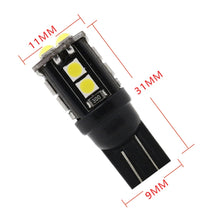 Load image into Gallery viewer, 10 PCS T10/168/194 DC12V / 1W / 6000K / 60LM Car Decoding Clearance Lights with 12LEDs SMD-3030 Lamp Beads, T10/168
