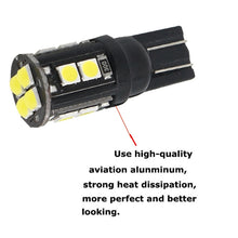 Load image into Gallery viewer, 10 PCS T10/168/194 DC12V / 1W / 6000K / 60LM Car Decoding Clearance Lights with 12LEDs SMD-3030 Lamp Beads, T10/168