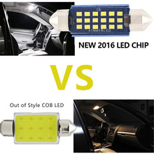 Load image into Gallery viewer, 2pcs 39mm DC12-24V / 1W / 6000K / 60LM 15LEDs SMD Car Reading Lamp Dome Light, 39mm