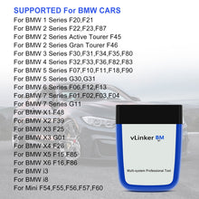 Load image into Gallery viewer, Vgate VLINKER BM V2.2 Bluetooth 3.0 Android Phone Car OBD Fault Diagnosis Detector, BM V2.2 Bluetooth 3.0