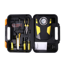 Load image into Gallery viewer, Car 12V Portable Inflatable Cylinder Pedal Pointer Air Pump with Light &amp; Tool Box, Pointer with Tool Box