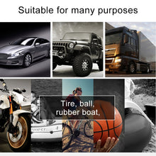 Load image into Gallery viewer, Car 12V Portable Inflatable Cylinder Pedal Pointer Air Pump with Light &amp; Tool Box, Pointer with Tool Box