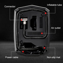 Load image into Gallery viewer, Car 12V Portable Inflatable Cylinder Pedal Pointer Air Pump with Light &amp; Tool Box, Pointer with Tool Box