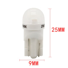 Load image into Gallery viewer, 20 PCS T10 DC12V / 0.25W / 6500K / 20LM Car Round Head Plug-in Bubble Reading Light with 1LEDs SMD-3030 Lamps, T10