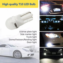 Load image into Gallery viewer, 20 PCS T10 DC12V / 0.25W / 6500K / 20LM Car Round Head Plug-in Bubble Reading Light with 1LEDs SMD-3030 Lamps, T10