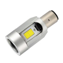 Load image into Gallery viewer, BA20D DC12-80V / 20W / 6000K / 2000LM Motorcycle Headlight with Angel Eyes, BA20D, BA20D (Blue), BA20D (Red)