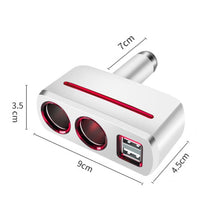 Load image into Gallery viewer, SHUNWEI SD-1918 80W 3.1A Car 2 in 1 Dual USB Charger, SD-1918 (Black), SD-1918