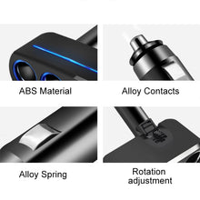Load image into Gallery viewer, SHUNWEI SD-1918 80W 3.1A Car 2 in 1 Dual USB Charger, SD-1918 (Black), SD-1918