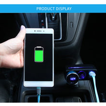 Load image into Gallery viewer, SHUNWEI SD-1918 80W 3.1A Car 2 in 1 Dual USB Charger, SD-1918 (Black), SD-1918