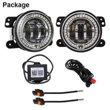 Load image into Gallery viewer, 2 PCS DC12V-30V / 30W / 3A / 1440LM 12LEDs  4 inch Car LED Colorful Fog Light, Style: White Background, Style: White Background (White Light), Style: White Background (Yellow Light)