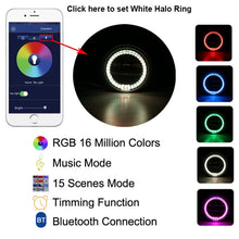 Load image into Gallery viewer, 2 PCS DC12V-30V / 30W / 3A / 1440LM 12LEDs  4 inch Car LED Colorful Fog Light, Style: White Background, Style: White Background (White Light), Style: White Background (Yellow Light)