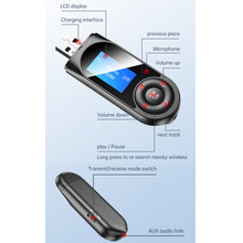 Load image into Gallery viewer, T-13 Bluetooth 5.0 LCD Digital Display Bluetooth Adapter Receiver Transmitter, T-13