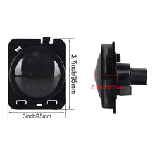 Load image into Gallery viewer, 2 PCS 8W DC 12V Car SUV Refit LEDWheel Eyebrow Turn Signal for Jeep Wrangler JK 07-17, Specification: Butt Assembly Without Aperture, Specification: Butt Assembly Without Aperture